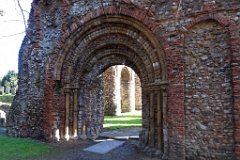 St Botolph's Priory - Norman Doorway : Church, Essex, ruin, St Botolph, Priory, Colchester, Norman, doorway