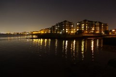 On the Waterfront, Grays : Grays, Essex, night, reflections, Thames, water, river, sunset