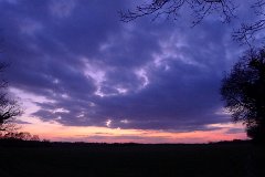 Sunset, Layer de la Haye, Essex : Sunset, Essex