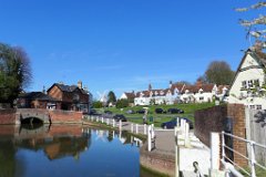 Finchingfield : Essex, rural, countryside, scenery, brook, water, village