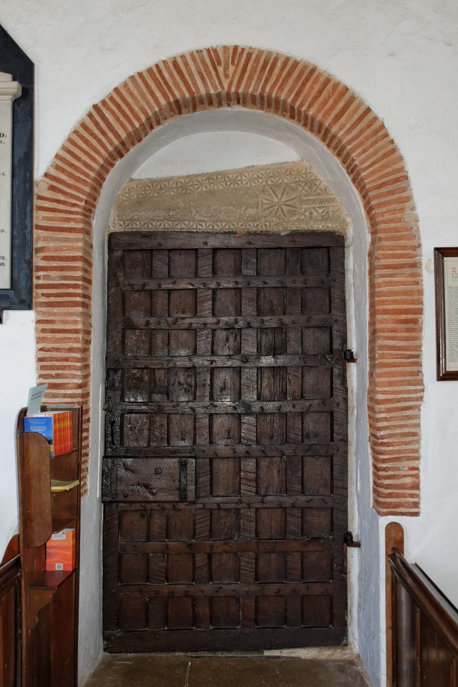 Elsenham - St Mary - Doorway with Coffin Lid