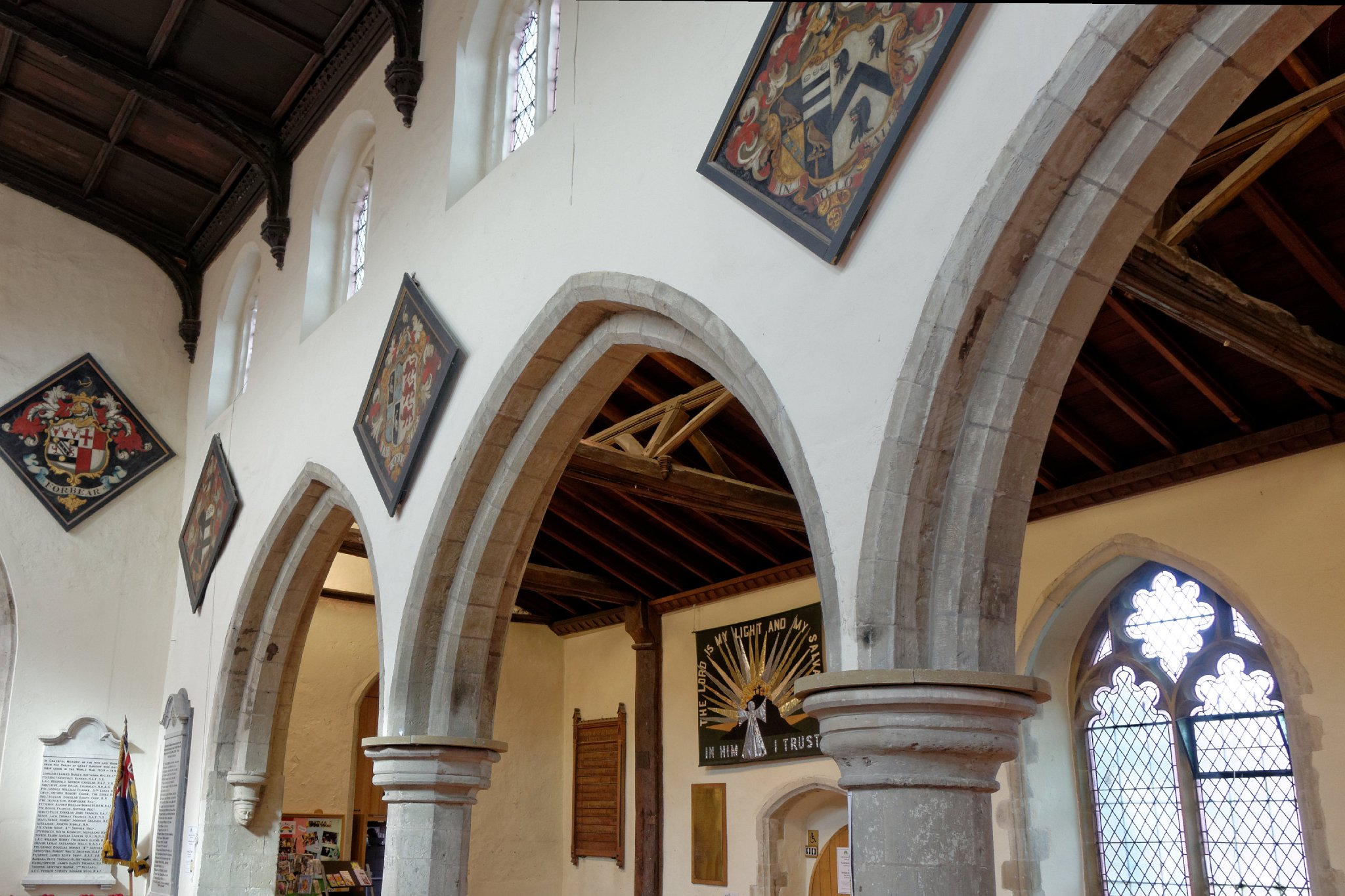 Great Baddow- Medieval Arcade in the Nave