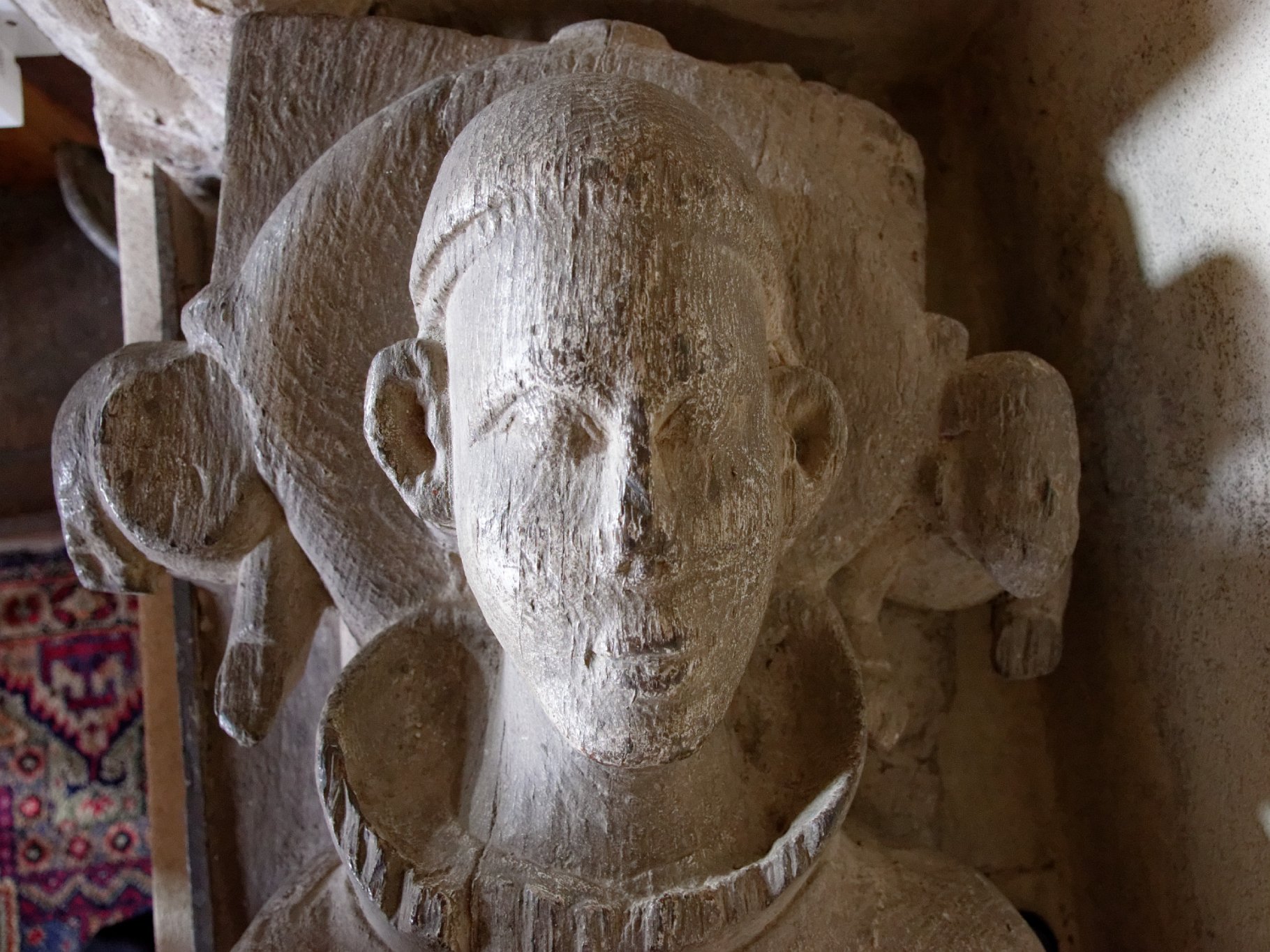 Little Leighs - St John - Face of Oak Priest