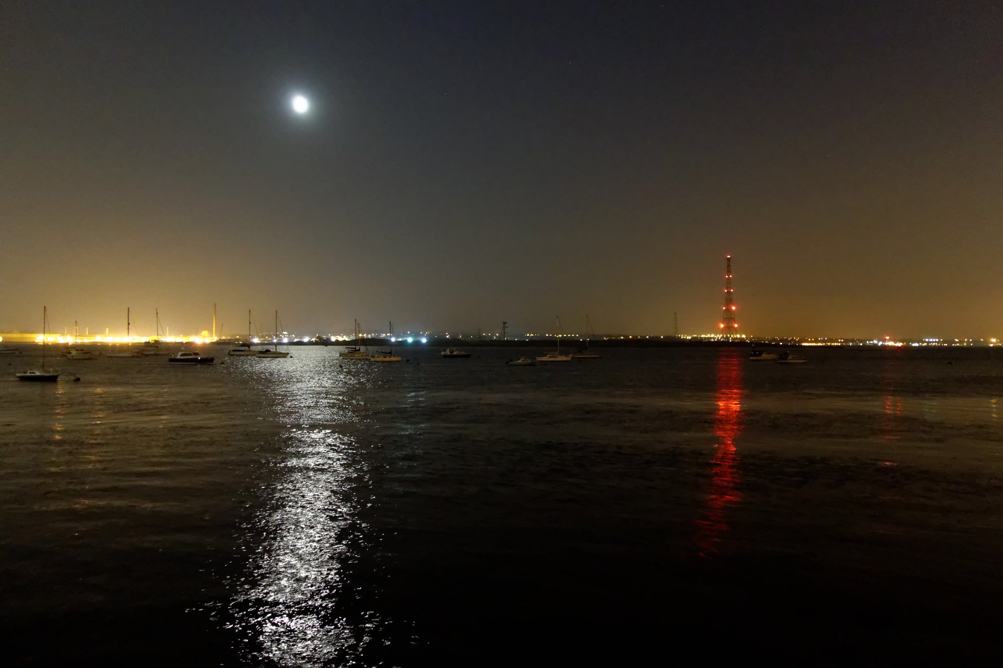 Moonlight over The Thames, Grays